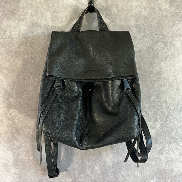 Aimee Kestenberg Handbags - Aimee Kestenberg Backpack Black Pebbled Leather Designer Hobo Bag **See Desc**